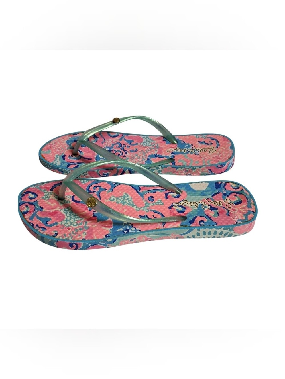 Lilly Pulitzer Flip Flops Womens Size 7/8